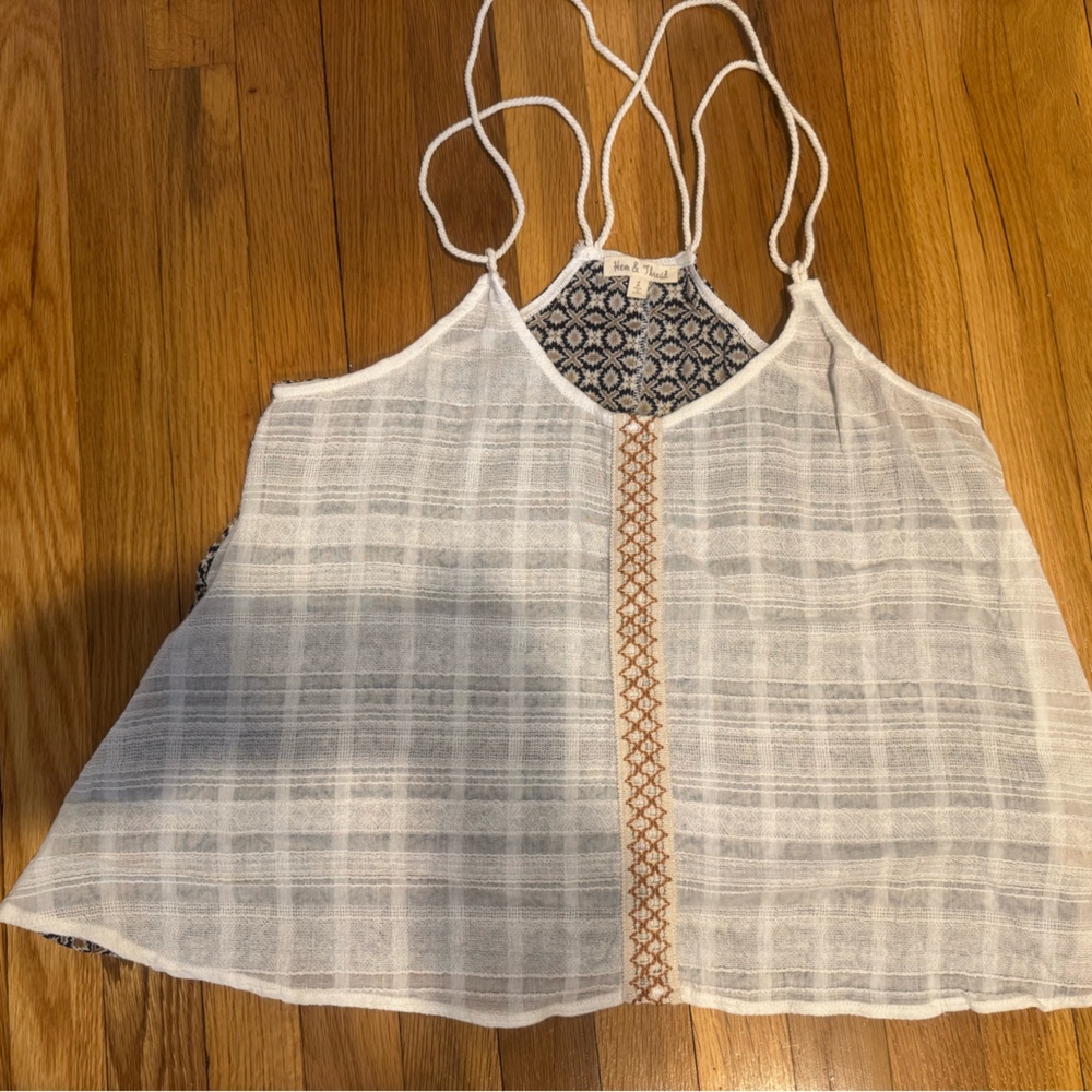 Hem and Thread  Women's boho Tank Top